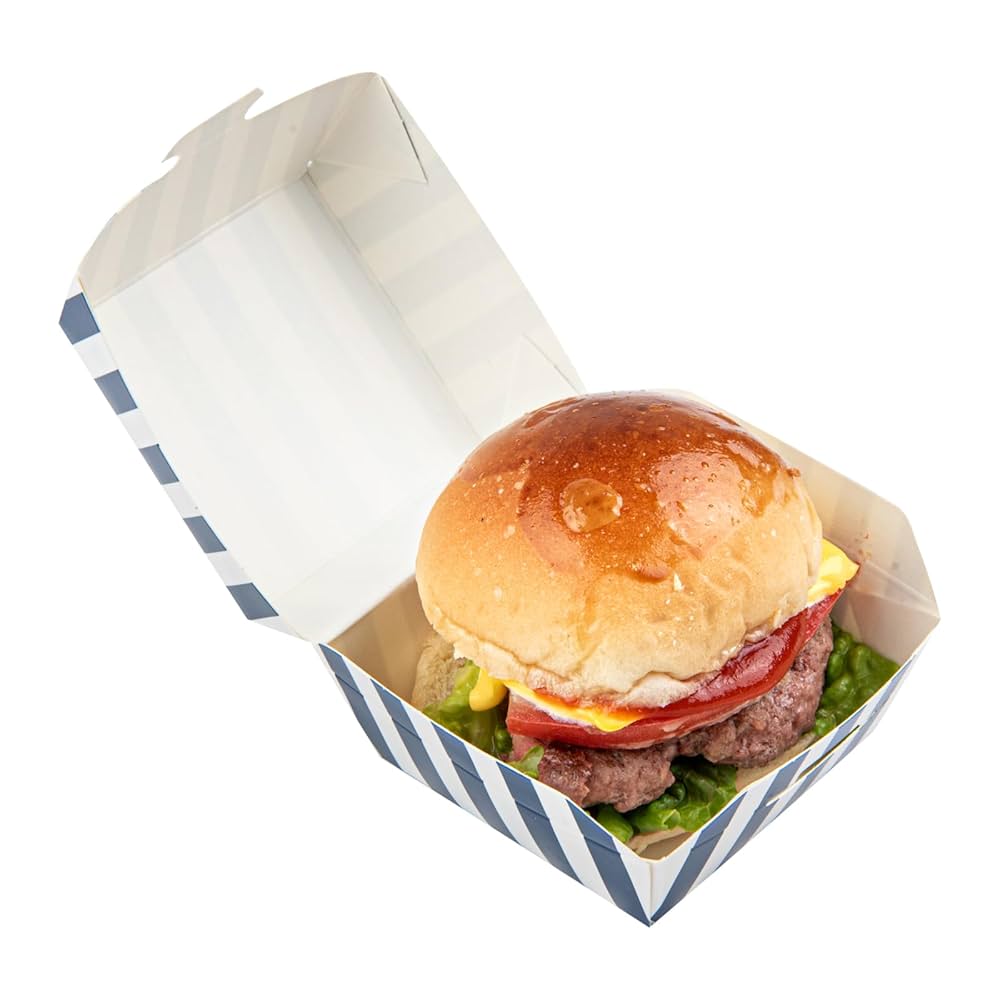 Amazon.co.jp: 2.5 x 2.5 x 2インチ ミニバーガーボックス